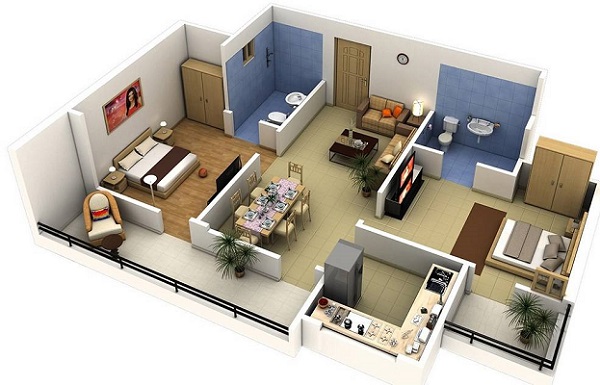 nội thất nhà cấp 4